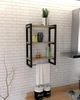 Настенная кухонная полка в стиле лофт EcoLoft Риали DSP-1298-1 Дуб Аппалачи - изображение 3