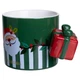 Чашка фарфоровая новогодняя Merry Christmas 400 (мл) Зеленая Yiwu FM-CS-49GR - изображение 4