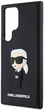 Etui plecki Karl Lagerfeld 3D Rubber Ikonik na Samsung Galaxy S24 Ultra (S928) Czarne (3666339242015) - obraz 1