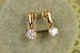 Серьги Xuping Jewelry Минимализм 1,8 см золотистые - изображение 1