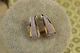 Серьги Xuping Jewelry Призма с родием 1,8 см золотистые - изображение 1