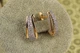 Серьги Xuping Jewelry Призма с родием 1,8 см золотистые - изображение 2