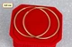 Серьги кольца Хuping Jewelry с тайной застежкой 4,5 см золотистые - изображение 1