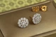 Серьги гвоздики Xuping Jewelry Омега с родием 11 мм золотистые - изображение 1