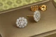 Серьги гвоздики Xuping Jewelry Омега с родием 11 мм золотистые - изображение 2