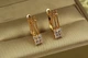 Серьги Xuping Jewelry Диез 1.8 см золотистые - изображение 1