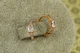 Серьги Xuping Jewelry колечки дорожка с прямоугольным камнем 1,2 см золотистые - изображение 2
