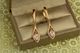Серьги подвески Xuping Jewelry Слеза света 4,1 см золотистые - изображение 1