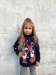 Свитер детский Deer in the hearts теплый с высоким горлом 3-4 лет 98-104 рост синий (26597) - изображение 3