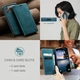 Чехол книжка Caseme с магнитом для iPhone 17 Pro зеленый бумажник - изображение 6
