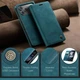Чехол книжка Caseme с магнитом для iPhone 17 Pro зеленый бумажник - изображение 4