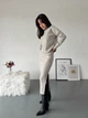 Жіночий костюм (кофта+спідниця міді) Uaclothes 50-52 Бежевий (like36161-165841358) - изображение 5