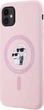 Etui plecki Karl Lagerfeld Silicone Karl&Choupette MagSafe do Apple iPhone 11 Pink (3666339254360) - obraz 2