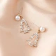 Серьги новогодние Анна Ясеницька "Christmas tree", золотистые, 2,8 см - изображение 4