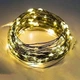 Светодиодная гирлянда нить "Роса" 20 м, с пультом, 200 LED, от USB, зеленый провод, Теплый белый - изображение 1