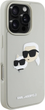 Etui plecki Karl Lagerfeld HC 3D Rubber Double Heads do Apple iPhone 16 Pro Beige (3666339402365) - obraz 3