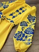 Вишита сукня для дівчинки, УКРАЇНСЬКА КВІТОНЬКА, 12 років (зріст 147-152 см), жовта в сині троянди, (36) - изображение 4