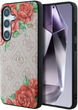 Панель Guess 4G Flowers Print Metal Classic Logo MagSafe для Samsung Galaxy S25 Pink (3666339449285) - зображення 1