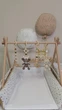 Підлоговий мобіль BABY GYM з іграшками, стійка Монтессорі, тренажер для немовлят, Оленятко і зайчик - зображення 5