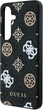 Etui Guess 4G Printed Colored Peony Pattern MagSafe do Samsung Galaxy S25 Black (3666339449322) - obraz 5