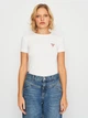 Футболка бавовняна жіноча Guess Ss Cn Mini Triangle Tee W2YI44-J1314-G011 M Біла (7622078608402) - зображення 5