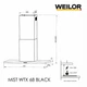 Вытяжка декоративная Т-образная WEILOR MIST WTX 68 BLACK - изображение 14