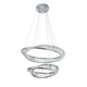 Люстра подвесная хрустальная, LED кольца Levistella 799L8812 (600+400) CH хром - изображение 1