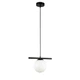 Светильник подвесной шар Levistella 7841023-1 (150mm) BK+WH черный, плафон белый - изображение 1