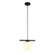 Светильник подвесной шар Levistella 7841023-1 (150mm) BK+WH черный, плафон белый - изображение 2