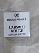 Помада для губ с матовым финишем LANCOME L'Absolu Rouge Drama Matte 82 rouge pigalle. Объем 3.4 g. тестер - изображение 8