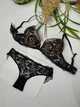 Комплект білизни з мереживом Lormar Romantic 75B чорний - изображение 2