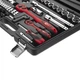 Набір інструментів професійний, 1/2" & 1/4", 72 од. CrV INTERTOOL ET-6072 - изображение 6