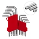 Набір ключів Г-подібних TORX з отвором 9 шт, Т10-Т50, CrV INTERTOOL HT-0604 - изображение 1