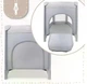 Дорожная детская кроватка-манеж Malplay 65,5×125 см, серая, с матрасом и сумкой - изображение 4