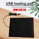 Коврик с подогревом USB 30×25 см для сидения, авто, животных 10W - изображение 9