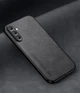 Шкіряний чохол XnE Samsung Galaxy S25 FE S731 з металевою вставкою Black (43383-2B) - зображення 1
