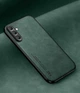 Кожаный чехол XnE Samsung Galaxy S25 FE S731 с металлической вставкой Green (43383-08) - изображение 1