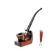 Длинная трубка из дерева груши Churchwarden 250 мм "НАБОР" c подставкой KAF2 и тампером KAFpipe №218 - изображение 1