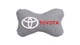 Подушка на підголовник автомобіля EVAtech ECO 27х16 см Toyota сіра з сірою ниткою SPCRGGV031 - изображение 1
