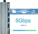 USB Хаб HUB Type C 4K HDMI Type-C 3хUSB-3.0 TF/SD Картридер PD Type-C 7 в 1 Kayfovo UH-TP7 - изображение 2