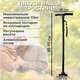 Трость телескопическая с фонариком Trusty Cane палка для ходьбы алюминиевая регулируемая трость костыль 4-опорный трость с подсветкой Kayfovo CN-96 - изображение 2