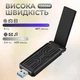 Wi-Fi адаптер Беспроводной Wi-Fi адаптер USB 3.0 2.4G/5G 1300 Мбит/с AX1300M Wifi ресивер Kayfovo WA-1300 - изображение 2