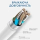 Кабель для заряджання iPhone apple lightning швидке заряджання iPad Data Cable fast charge з роз'ємом Apple Lightning to USB зарядка 1м - зображення 2
