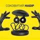 Чехол брелок для Apple AirTag с карабином Silicone Black, Dark Gray Kayfovo BDG2 Комплект из 2 шт - изображение 3