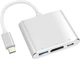 USB хаб на HDMI и USB для Type-C адаптер для USB-C на телевизор и флешку кабель для ТV на HDMI 1080P и USB - изображение 1