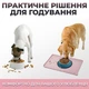 Коврик под миску нескользящий силиконовый с приподнятыми краями коврик-подставка водонепроницаемый розовый Kayfovo DK-PN3 - изображение 4