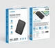 Powerbank VEGER W1065 10000 mAh 10W USB-C 2xUSB-A Black (W1065.black) - obraz 6