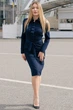 Жіноча сукня зі складками на планці LadyLike 42 Темно-синій (ll2019020163365) - зображення 2