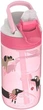 Пляшка для води тританова Kambukka Lagoon kids Diva Dogs 400 мл Світло-рожева (11-04056) (5407005144367) - зображення 1