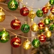 Светодиодная гирлянда игрушки шарики новогодняя LED гирлянда украшения на елку рождественский декор - изображение 1